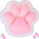 2pcs Cat Paw Squishy Toy, 5 in Big Cute Kawaii Fufu Squishies, Sticky Cat Paw Fur Ball, Super Soft Stress Relief Funny Fidget Toys, Novelty Things Suitable for Adults Kids