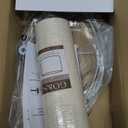 GO&SO Oatmeal Linen Lamp shades Large Drum Linen Lampshade 16" Top x 16" Bottom x 10" High (Spider) Farmhouse Lampshade for Table & Floor Lamp - Lampshades Replacement