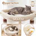 Heybly 53.1" Corner Cat Tree for Large Cats – Interactive Play HCT029MJ