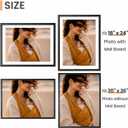 20x26 Picture Frame, Photo Frame with HD Plexiglass, Display Pictures 18x24 with Mat or 20x26 Without Mat for Wall Display, Wall Hanging Photo Frame,1 Pack, Black