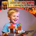 Magnetic Building Blocks Travel Toys for Toddlers 3-5 35PCS Treasure Hunt Game Magnetic Cubes with Tin Storage Box STEM Learning Toys Set for Kids Ages 4-8 Birthday Gifts, Classroom Prizes