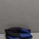 SEG Direct Car Steering Wheel Cover Universal Standard Size 14.5-15 inch, Black and Blue Microfiber Leather