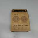 TriPole Desk Fan USB Powered Small Portable Fan, 3 Speeds Adjustable Strong Breeze Mini Personal Fans, 360 Rotation Quiet Plug In USB Fans for Desktop Bedroom Office Table Travel, Black, 4.9ft Cable