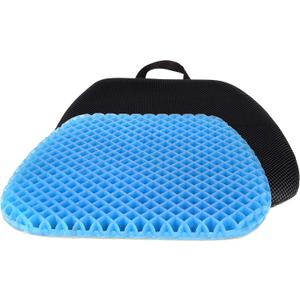 FOMI Premium All Gel Orthopedic Seat Cushion Pad for Car, Office Chair, Wheelchair, or Home. Pressure Sore Relief. Ultimate Gel Comfort, Prevents Sweaty Bottom, Durable (1.25x15x16.8 Inch (Pack of 1))