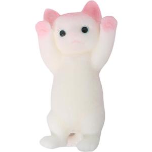 1pcs Pink Big Squishy Cat Toy,Cute Cat Squeeze Toys for Stress Relief,Cat Shaped Squishy Toys,Cat Toy pet Simulation Cut cat Pinch Toy(1pcs Big Pink)