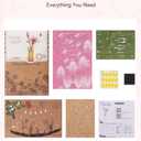 3D Flower Wooden Puzzles for Adults-Pink Lily, DIY Wooden Flowers Model Kit Building Set Crafts for Adults to Build, Botanical Collection/Ideal Creative Gift Ideas/Housewarming (73PCS)