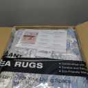 8x10 Area Rugs for Living Room,Anti-Slip Backing Washable Rug,Stain Resistant Modern Abstract Large Area Rug,Ultra-Thin Room Decor Rugs (Blue/Deepskyblue,8'x10')