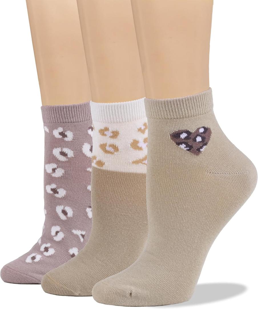 COTTON DAY Women's Soft Combed Cotton Socks Seamless Toe Black White Navy