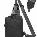 Gun Sling Bag, Concealed Carry Crossbody Pack CCW Sling Bag Durable EDC Shoulder Bag for Handgun with Holster
