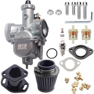 VM22 Carburetor VM22 Predator 212CC 196cc CT200U KT196 Moto Mini Bike Race Go Kart 6.5HP Baja Warrior Heat MB165 MB200 Mini Bike Go Kart Air Filter Kit for Freight Predator GX200 6.5hp Engine