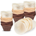 Gejoy 300 Pcs Lotus Tulip Cupcake Liners Baking Muffin Paper Baking Cups Cupcake Liners Holders Cupcake Wrapper for Party, Wedding, Birthday, Christmas, Baby Showers, 3 Colors (Delicate)