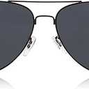 SOJOS Classic Aviator Polarized Sunglasses for Men Women Vintage Retro Style (Black)