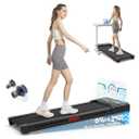 Walking Pad Treadmill with 12% 9-Level Auto Incline, 450 lbs Capacity RGB LED Screen, Bluetooth Speaker Under Desk Treadmill, Compact Treadmills for Home Hiking