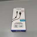 6 Foot Braided Nylon Micro Black Chrome USB Charge/Sync Cable