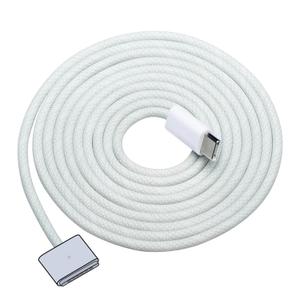 USB-C to Magnetic 3 Fast Charge Cable (2 m/6.6 ft), USB C Cable Compatible with MacBook Air (15/13-inch M3 2024, 15-inch M2 2023, 13-inch M2 2022), MacBook Pro (16/14-inch 2023/2021), Silver