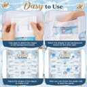 Capoda 31 Pieces Bear Baby Shower Diaper Game Kit Include 1 Diaper Baby Shower Game Board, 10 Diapers, 10 Blue Plastic Balls, 10 Back Adhesive Tapes for Boy or Girl Gender Reveal Party Supplies, 34 x 22 inches