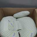 Oternal Pregnancy Pillow for Pregnant Women Comfortable Maternity Pillow for Side Sleepers, Supports Back, Belly, HIPS, and Legs, with Removable & Adjustable Cover