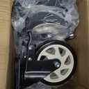 5 Inch Heavy Duty Casters, 2600lbs Capacity (Set of 4)  Industrial Swivel Caster Wheels with Brakes for Workbenches, Carts & Furniture  Floor Protecting & Quiet Roll