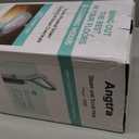 Scrubbing Steam Mop with Rotating Mop Pads, All-in-One Hard Floor Cleaner with LED Headlights, Steam & Spin Control, 6 Soft Scrub Pads, Swivel Steering, FS07 (White)