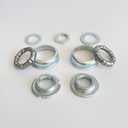 Bike Bottom Bracket Set Included 1.69”/43mm OD Frame Cups for Single Piece Crankset for Mountain Bike (Silver)