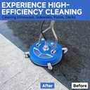 RIDGE WASHER 20 Pressure Washer Surface Cleaner, 4500 PSI Surface Cleaner with Dual Handle, Power Washer Surface Cleaner Attachment with Wheels for Cleaning Driveways, Sidewalks, Patios