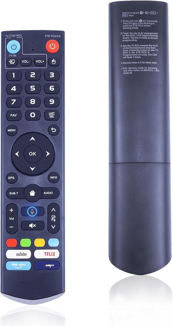 New V3 Pro Voice Remote Control Compatible with vSeeBox V1/V2,V3/V2/V1/V5 Pro,V3Plus,Max/Elite/Max Intelligent Bluetooth Voice Remote Control