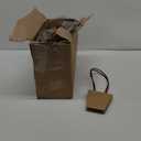 Gilprop 50 Packs Bouquet Bag Kraft Paper Flower Gift Bags with Handle Brown Bouquet Bag Box with Waterproof Lining for Birthday Wedding Party Favors (12.5 x 4.9 x 3.1 Inch)