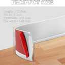 Flexible Baseboard Molding Trim 6" x 100 ft, Self-Adhesive Vinyl Wall Base Cove Base, Peel and Stick Rubber Wall Base Molding Trim - White