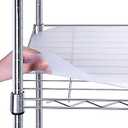 BRIAN & DANY Wire Shelf Liner 14" X 24", Set of 10, Heavy Duty Shelf Liners for Wire Shelving, Waterproof Protector Mats, Charcoal