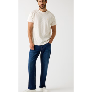 GUESS Men's Short Sleeve Small Triangle Knit, L