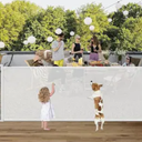 42" Tall X 95" Long Baby Gates Indoor Extra Long Baby Gates for Large Openings Extra Tall Retractable Dog Gates for The House Extra Wide, White