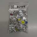 Assorted Colors Plastic Jewel Ring - 1"x1" (16 Count) | Perfect Novelty Accessories for Kids, Party Favors & Fashion-Forward Fun