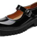 Mary Jane Shoes for Women Platform Mary Janes Pumps Round Toe Non-Slip Casual Shoes Comfortable Dress Shoes School Shoes for Women's Ladies, 9