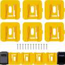 6-Pack Battery Mount Holders Compatible with Dewalt 20V 60V Batteries DCB200DCB208