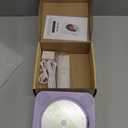 CD Player Portable Bluetooth 5.1 Desktop CD Player with HiFi Sound Speakers,Remote Control,Dust Cover,LED Display,Boombox FM Radio,USB/AUX for Home,Kids (Purple)