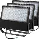 Juyace 240W LED Stadium Lights Outdoor 1500 Watt Equivalent Wider Lighting Angle Led Flood 100-277V 36000LM 5000K Daylight Commercial Arena for Sports Fields and Court (3 Pack)