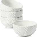 Sureasy 4 oz Mini Ceramic Dipping Bowls, 3.5 Inch Small Bowls for Sauces & Side Dishes, Microwave & Dishwasher Safe, Set of 4, White