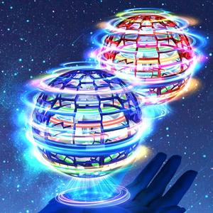 Upgraded 2 Pack Flying Orb Ball 2025 Hand Drone Hover Orb Ball Boomerang Balls Cosmic Flying Globe Galactic Flying Spinner Floating Balls Toys for Kids Ages 6-12+ Year Old Boys Girls