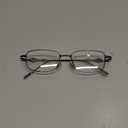 IGnaef Fashion Square Blue Light Blocking Glasses for Women Trendy Rectangle Metal Frame Eyeglasses BL1304 (C02 Gun)