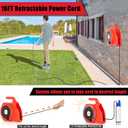 Rozlchar 635GPH 2 in 1 Water Transfer Pump Compatible For Milwaukee 18V Battery,120W Portable Oil Pump Extractor w/16Ft Cord for Pool,Water Beds,Garden Shower, Puddle,Diesel Boat Truck(No Battery)