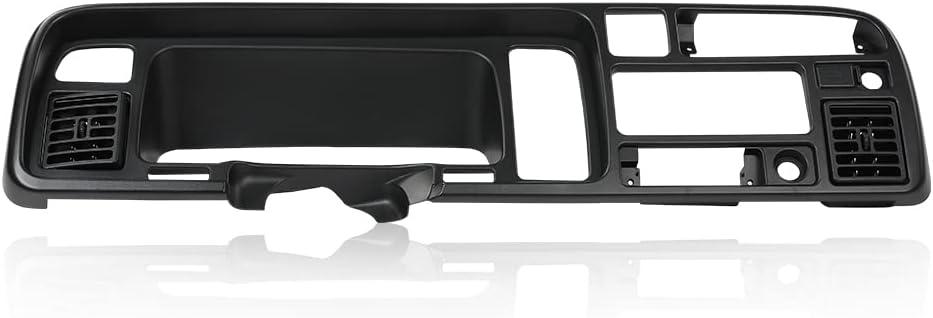 G-PLUS Dash Bezel Radio Trim Panel Compatible with Dodge Ram 1994-1997 Surround Dashboard Instrument Cover 55114870-1 (Black ABS Plastic) (AMZ Delivery)