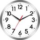 AKCISOT Wall Clock, Modern Small Wall Clocks Battery Operated 8 Inch, Silent Non-Ticking Analog Classic for Office, Home, Bathroom, Kitchen, Bedroom, School(Silver)