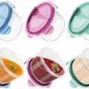 Freshmage Salad Dressing Container to Go, [6 Pack] 2.7 oz Small Condiment Containers with Leakproof Lids for On-the-Go Meals, Reusable Sauce Containers BPA-Free