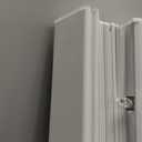 Cordless Light Filtering Mini Blind - 36 Inch Width, 64 Inch Length, 1" Slat Size - Pearl White - Cordless GII Morningstar Horizontal Windows Blinds for Interior by Achim Home Decor