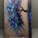 KELIYUAN Canvas Wall Art For Living Room Framed Wall Decorations For Bedroom Office Wall Decor Abstract Painting Blue Tree Pictures Artwork Ready To Hang Guesthouse Room Mural Home Decor 20x40 In