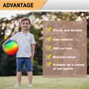 Four Square Balls, 8.5 Inch Playground Ball for Kids Outdoor Dodgeball Kickball Handball Game with Hand Pump