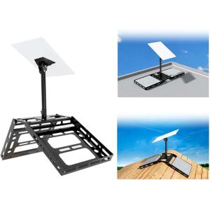 Adjustable Starlink Gen 3 Roof Ridge Mount, Ybervont Starlink Mounting Kit Gen 3 with 0-30 Adjustable Starlink Gen 3 Pipe Adapter, Starlink Roof Mount Kit for Starlink Internet Kit Satellite, Black