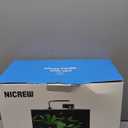 NICREW 2.5 Gallon Nano Nature Aquarium Kit, Ultra-Clear Rimless Desktop Fish Tank with Light and Filter, Perfect for Small Fish, Shrimp, or Betta, Basic Version, Black