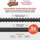 Flexi Hose Lightweight Expandable Garden Hose, 75FT -Retractable Garden Hose, Water Hose - No-Kink Flexibility, 3/4 Inch Solid Brass Fittings and Double Latex Core