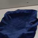 SINOSSO Soft Velvet Vanity Bench Cover, (15"- 19.5") L x (11.8"- 15.7") W Stretch Washable Rectangle Saddle Bar Stool Slipcover, (XS, Navy Blue)